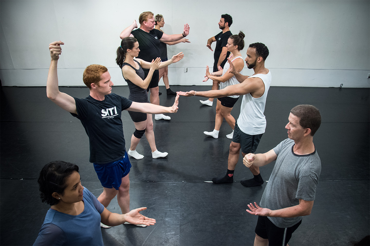 Students in a class offered by SITI.